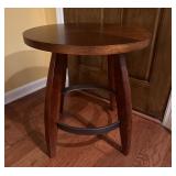 Small Round Wooden Accent Table