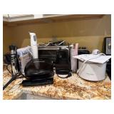 Kitchen Appliance Lot with George Foreman Grill,