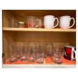 Contents of Two Kitchen Cabinets With Corelle Dish
