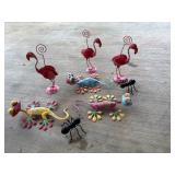 Colorful Metal Garden Ornaments Assortment