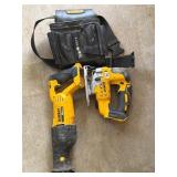 DeWalt DCG380 and DCS334 Saws with Tool Belt