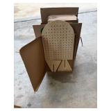 7 Pegboard Display Stands in Box