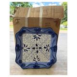 4 Lisbon Hand-Painted Tabletop Plates