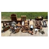 Wooden, Metal, and Ceramic Decorative Items