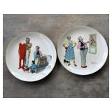 Two Norman Rockwell Collector's Plates