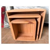 Wooden Nested Boxes in Natural Finish