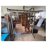 Metal Clothes Rack with Shelving and Hangers