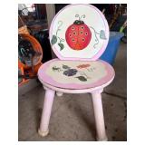 Small Hand-Painted Wooden Child's Chair