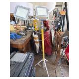57-Inch Adjustable Tripod Stand with Work Lights