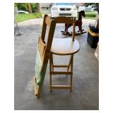 2 Wooden Folding Chairs
