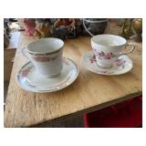 Fine China Teacup and Saucer Sets by Fairfield and