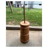 Wooden Butter Churn with Lid and Plunger
