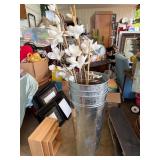 3 Galvanized Metal Vases