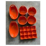 Rachael Ray Orange Bakeware Set, 8-Piece