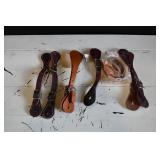 5 New Pair Leather Spur Straps