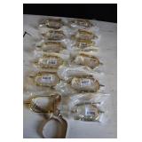 12 New Pair Brass Plated Combat Spurs
