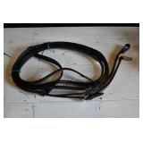 New Leather Martingale Halter w/ Reins