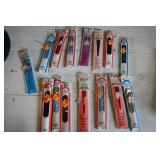 Vtg NOS Fun Color Polyester Zippers x 15