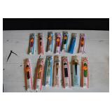 Vtg NOS Fun Color Polyester Zippers x 15