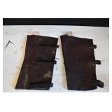 Pair of Brown Leather Gaiters w/ Velcro