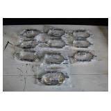 10 New Pair Silver Combat Spurs