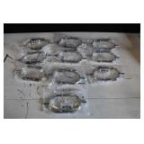 10 New Pair Silver Combat Spurs