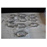 10 New Pair Silver Combat Spurs