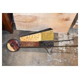 Metal License Plate Decor Wagon Planter
