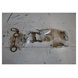 Lot of 5 New Horse Accessory Keychains