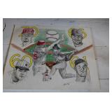Hand Drawn MLB Home Run Kings McGuire/Sosa