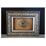 Vtg 5th Cavalry Belt Buckle Framed