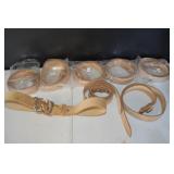Lot of 8 New Leather Belts