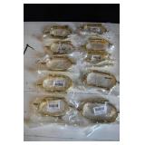 10 New Pair Brass Plated Combat Spurs