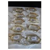 10 New Pair Brass Plated Combat Spurs