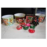 M & Ms Candy Popcorn Buckets & Tin