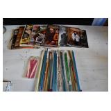 Lot of Crochet & Needlepoint Hooks & Magazines
