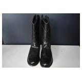 Men's Old West Black Boots 10