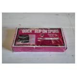 Pair NOS Quick Slip On Spurs