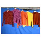 Women's Poly/Cotton Mock Tops Large