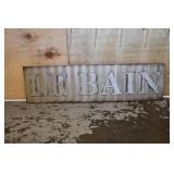 Metal Le Bain (The Bath) Wall Sign