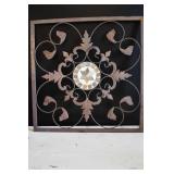 Metal and Tile Wall Decor