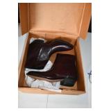 Men's Laredo Burgandy Ankle Boots 8.5