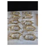 10 New Pair Brass Plated Combat Spurs