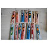 Vtg NOS Fun Color Polyester Zippers x 15