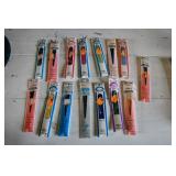 Vtg NOS Fun Color Polyester Zippers x 15