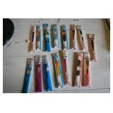 Vtg NOS Fun Color Polyester Zippers x 15