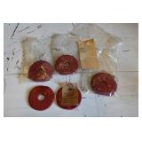Lot of 8 Vtg Rubber Horse Bit Guares
