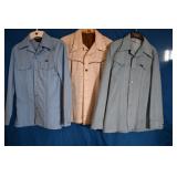 Men's Vtg Lee & Wrangler L/S Button Shirts