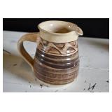 Vtg Small Stoneware Pitcher