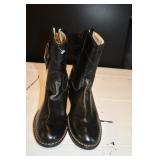 Childs Old West Black Boots Size 2